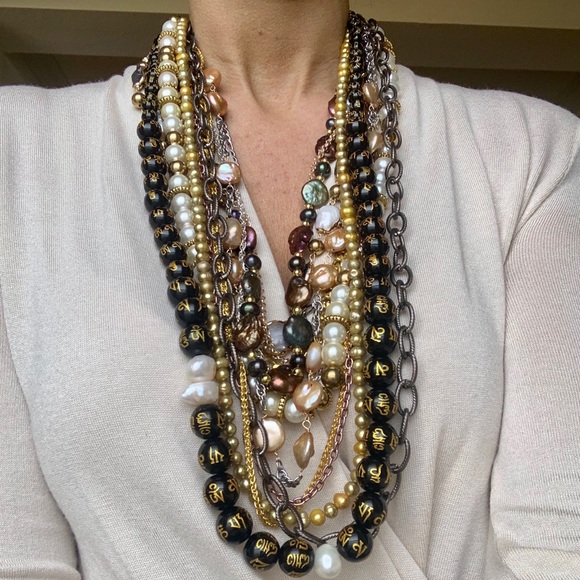 Handmade multi-strand necklace - Picture 9 of 11